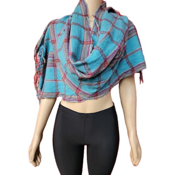 Faliero Sarti Wool blue Plaid 82\